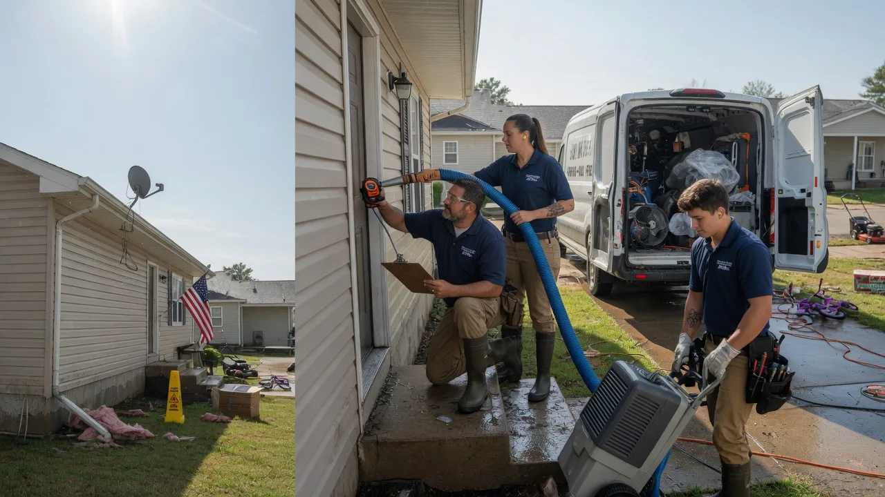 Ceiling Water Damage Restoration in Herbster, WI near me